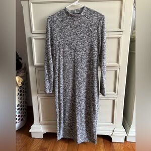 Gray Long Sleeve Women's Dress